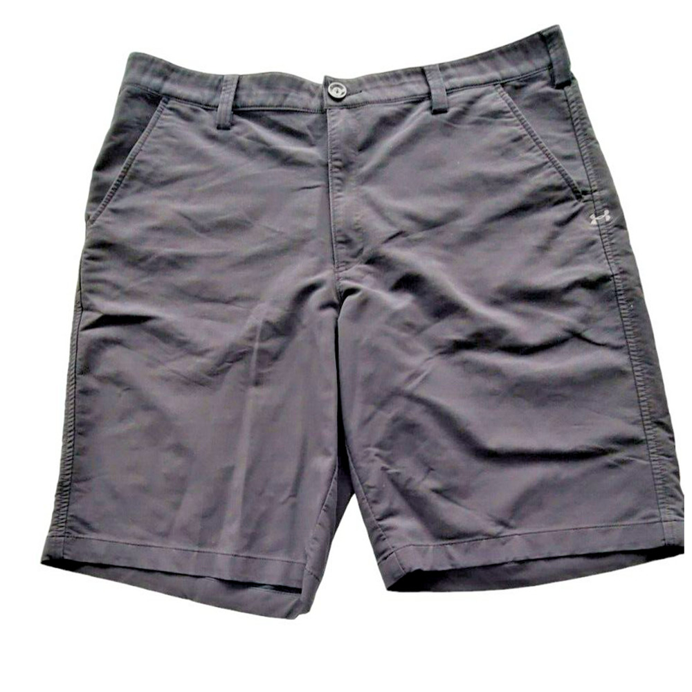 Under Armour Mens Golf Shorts Size 38 Dark Gray Flat Front Performance HeatGear‎